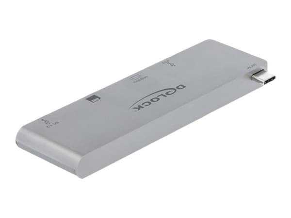 Delock telakointiasema 4K:lla ja PD 3.0:lla - vähittäismyyntipakkaus - telakointiasema - USB-C / Thunderbolt 3 - HDMI - Apple MacBook Pro:lle, jossa