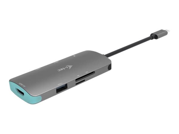 i-Tec USB-C Metal Nano Dock 4K HDMI + Power Delivery - Dockningsstation - USB-C 3.1 - HDMI