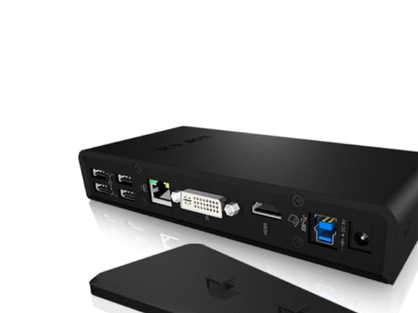 ICY BOX IB-DK2241AC - Telakointiasema - USB - DVI, HDMI - GigE