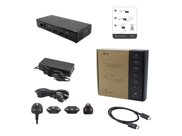 I-TEC THUNDERBOLT3 2X LCD DOCK ACCS USB-C COMPATIBLE DP 1.4 PD 85W