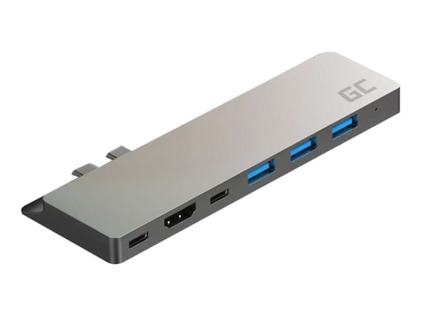 Green Cell AK75, Thunderbolt 3, 100 W, Hopea, MicroSD (TransFlash), SD, Alumiini, USB