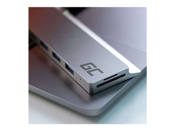 Green Cell AK75, Thunderbolt 3, 100 W, Hopea, MicroSD (TransFlash), SD, Alumiini, USB