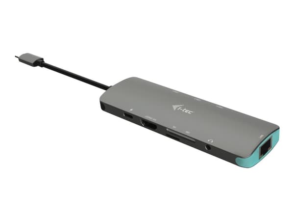 i-Tec USB-C Metal Nano Docking Station 4K HDMI LAN + Power Delivery - Dockningsstation - USB-C 3.1 - HDMI - 1GbE