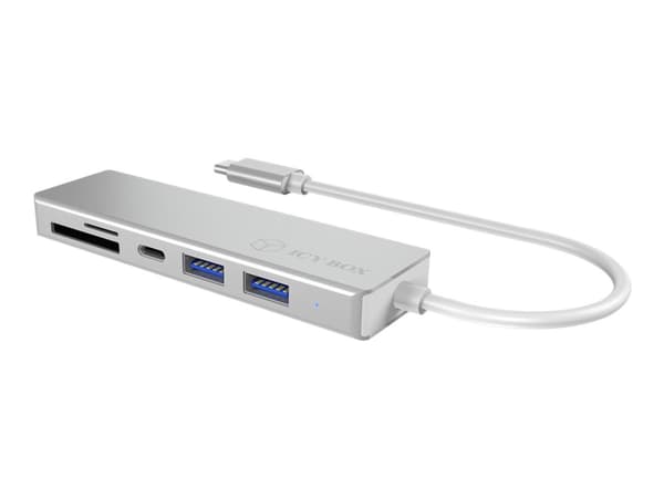 ICY BOX IB-HUB1413-CR - Telakointiasema - USB-C