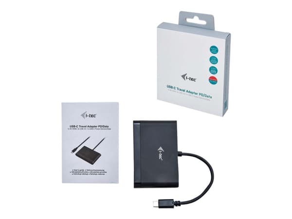i-tec C31DTPDHDMI keskitin USB 3.2 Gen 1 (3.1 Gen 1) Type-C 5000 Mbit/s Musta