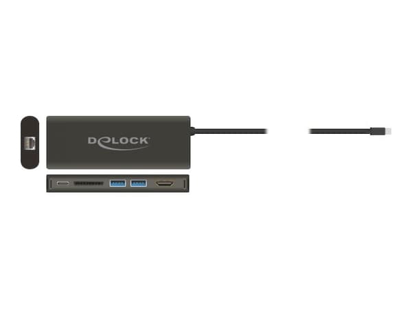 Delock - Dockningsstation - USB-C 3.1 - HDMI - 1GbE