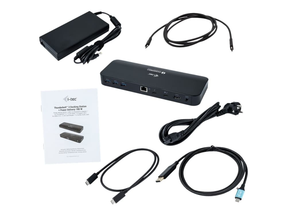 i-Tec - Dokkingstasjon - USB-C / Thunderbolt 3 - HDMI, Thunderbolt - GigE - Europa