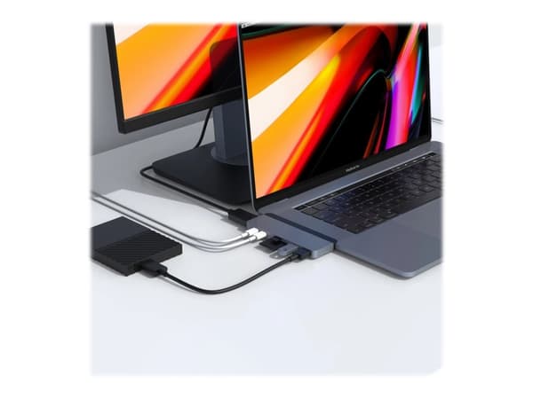 HYPER HD28C, USB 3.2 Gen 1 (3.1 Gen 1) Type-C, Silver, MicroSD (TransFlash), SD, HDMI, Thunderbolt 3, USB 3.2 Gen 1 (3.1 Gen 1) Type-A, USB 3.2 Gen 1