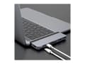Miniatyrbild 4 av 5: HYPER HD28C, USB 3.2 Gen 1 (3.1 Gen 1) Type-C, Silver, MicroSD (TransFlash), SD, HDMI, Thunderbolt 3, USB 3.2 Gen 1 (3.1 Gen 1) Type-A, USB 3.2 Gen 1