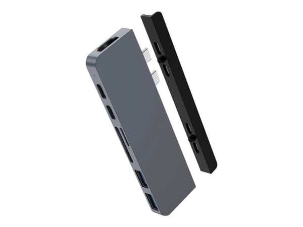 HYPER HD28C, USB 3.2 Gen 1 (3.1 Gen 1) Type-C, Silver, MicroSD (TransFlash), SD, HDMI, Thunderbolt 3, USB 3.2 Gen 1 (3.1 Gen 1) Type-A, USB 3.2 Gen 1