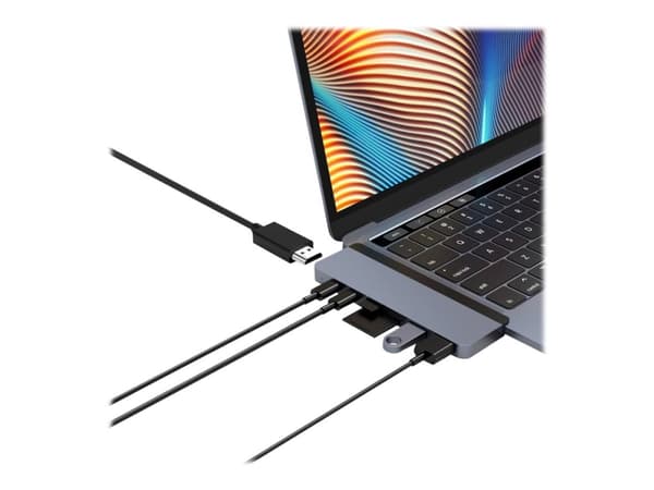 HYPER HD28C, USB 3.2 Gen 1 (3.1 Gen 1) Type-C, Silver, MicroSD (TransFlash), SD, HDMI, Thunderbolt 3, USB 3.2 Gen 1 (3.1 Gen 1) Type-A, USB 3.2 Gen 1