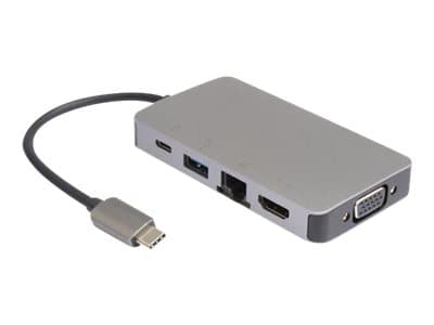 MicroConnect - Telakointiasema - USB-C 3.2 Gen 1 - VGA, HDMI - GigE
