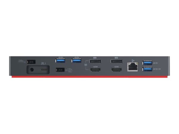 Lenovo ThinkPad Thunderbolt 3 Dock Gen2 - Portreplikator - Thunderbolt 3 - 2 x HDMI, 2 x DP, Thunderbolt - 1GbE - 135 Watt - Italien