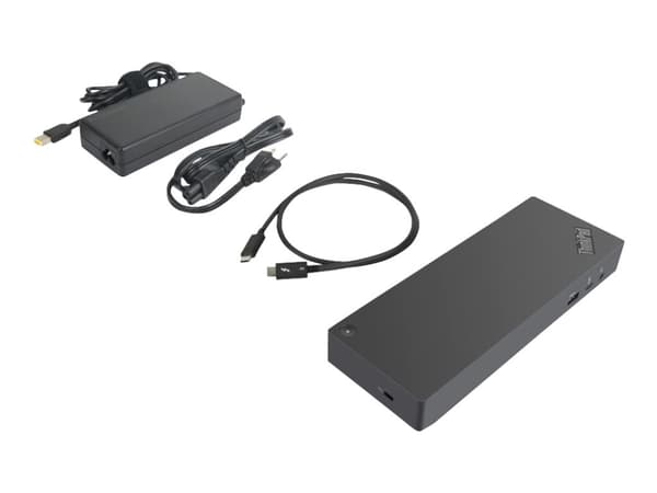 Lenovo ThinkPad Thunderbolt 3 Dock Gen2 - Portreplikator - Thunderbolt 3 - 2 x HDMI, 2 x DP, Thunderbolt - 1GbE - 135 Watt - Italien
