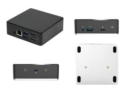 GearLab Dual Full-HD Dock - telakointiasema - USB-C - 2 x HDMI - GigE - 100 wattia - HP ProBook 640 G5, 64X G3, 64X G4, 650 G4, 650 G5, 65X G3; ZBook