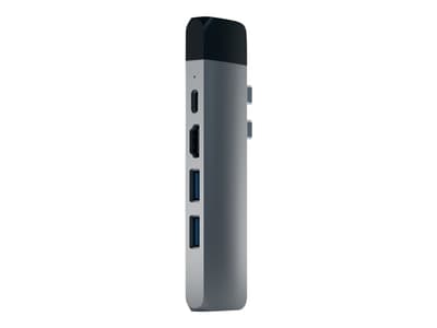 Satechi Aluminum Type-C Pro Hub with Ethernet - Dokkingstasjon - USB-C - GigE