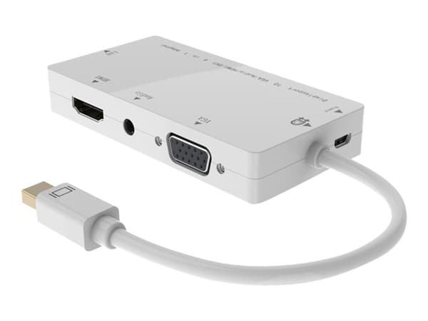 MicroConnect - Videotransformator - DisplayPort - DVI, HDMI, VGA - hvit