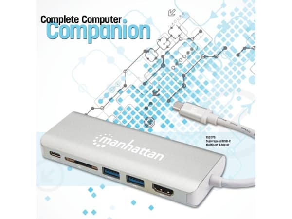 Manhattan Multip.-Ada USB 3.2 Gen 2 (3.1 Gen 2) Type-C