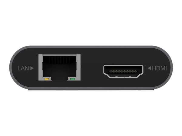 RaidSonic ICY BOX IB-DK4050-CPD - Telakointiasema - USB-C - HDMI, DP - GigE
