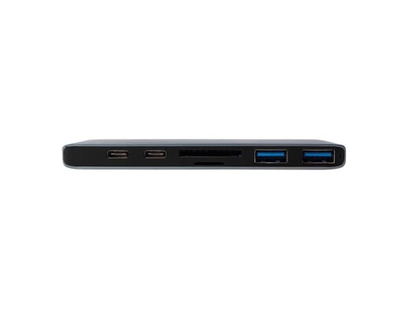 LogiLink UA0302, USB 3.2 Gen 1 (3.1 Gen 1) Type-C, Gjuten aluminium, Svart, MicroSD (TransFlash), SD, HDMI, Thunderbolt 3, USB 3.2 Gen 1 (3.1 Gen 1)