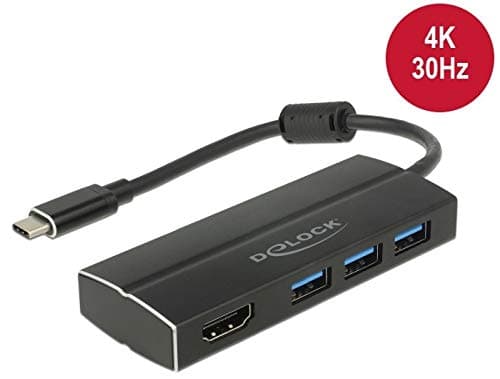 Delock - Retail Pack - dokkingstasjon - USB-C 3.1 / Thunderbolt 3 - HDMI