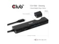 Miniatyrbilde 5 av 5: Club 3D USB Type C 7-in-1 Hub - Dokkingstasjon - USB-C 3.2 - HDMI - 1GbE