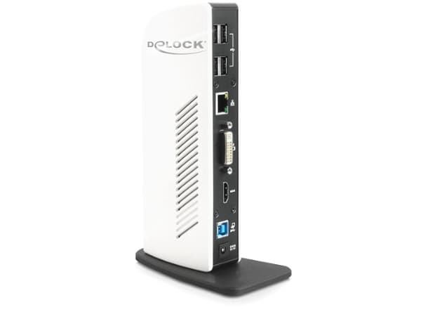 DeLOCK 87568, Langallinen, USB A-tyyppi, USB B-tyyppi, 10,100,1000 Mbit/s, Musta, Valkoinen, USB, 1.6 GHz, 30GB HDD