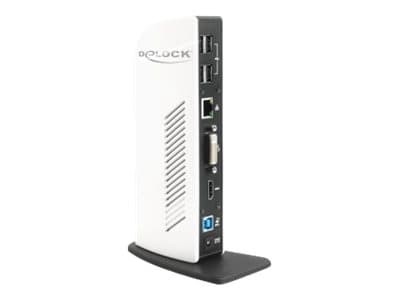 DeLOCK 87568, Langallinen, USB A-tyyppi, USB B-tyyppi, 10,100,1000 Mbit/s, Musta, Valkoinen, USB, 1.6 GHz, 30GB HDD