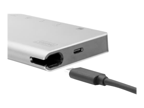 DIGITUS DA-70866 - Telakointiasema - USB-C - VGA - GigE
