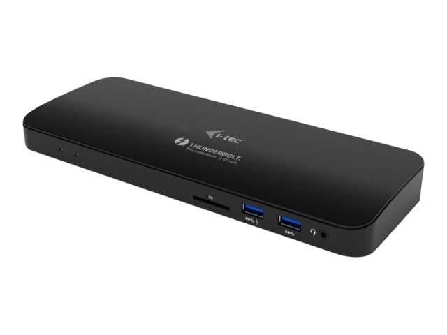 i-Tec Dual 4K Docking Station - Dokkingstasjon - Thunderbolt 3 - HDMI, Thunderbolt - GigE - Europa