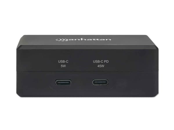 Manhattan 130554, USB 3.2 Gen 1 (3.1 Gen 1) Type-C, 52,5 W, Musta, HDMI, USB 3.2 Gen 1 (3.1 Gen 1) Type-A, USB 3.2 Gen 1 (3.1 Gen 1) Type-C, USB 3.2