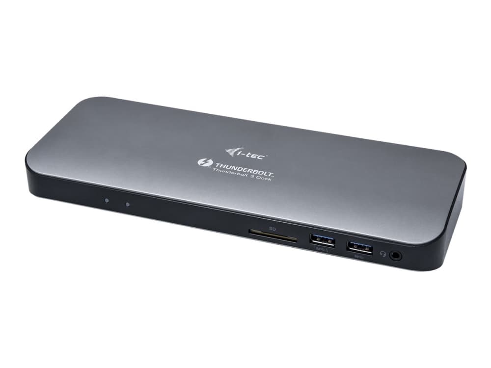 i-Tec Dual 4K Metal Docking Station - Dokkingstasjon - Thunderbolt 3 - HDMI, Thunderbolt - GigE