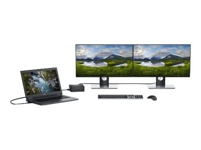 Dell Dual USB-C Thunderbolt Dock TB18DC - Dockningsstation - USB-C / Thunderbolt 3 - VGA, HDMI, DP, Mini DP, Thunderbolt - 1GbE - 210 Watt - för Prec