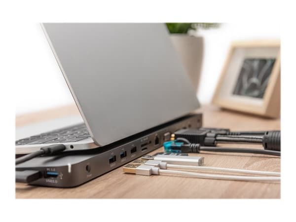 DIGITUS DA-70868 - Telakointiasema - USB-C - VGA, HDMI, DP - GigE