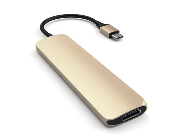 Satechi Slim Alumiininen moniporttisovitin - telakointiasema - USB-C