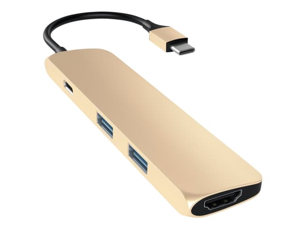 Satechi Slim Alumiininen moniporttisovitin - telakointiasema - USB-C