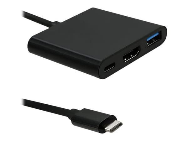 Qoltec - Telakointiasema - USB-C 3.1 - HDMI