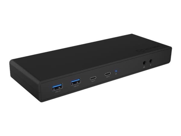 ICY BOX IB-DK2245AC - Telakointiasema - USB-C / Thunderbolt 3 - 2 x HDMI, 2 x DP - GigE - 100 Watt