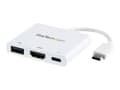 Pikkukuva 1 / 5: StarTech.com USB-C HDMI-sovitin - Valkoinen - 4K 30Hz - Thunderbolt 3 -yhteensopiva - Power Delivery (USB PD) - USB C Dongle (CDP2HDUACPW) - Videoada
