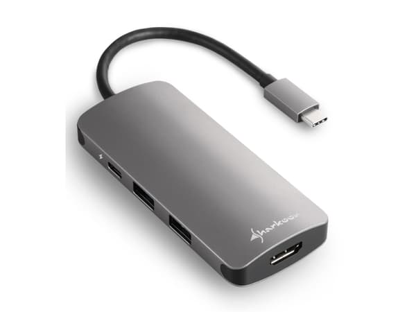 Sharkoon - Dokkingstasjon - USB-C - HDMI