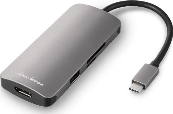 Sharkoon - Dokkingstasjon - USB-C - HDMI