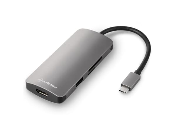 Sharkoon - Dokkingstasjon - USB-C - HDMI