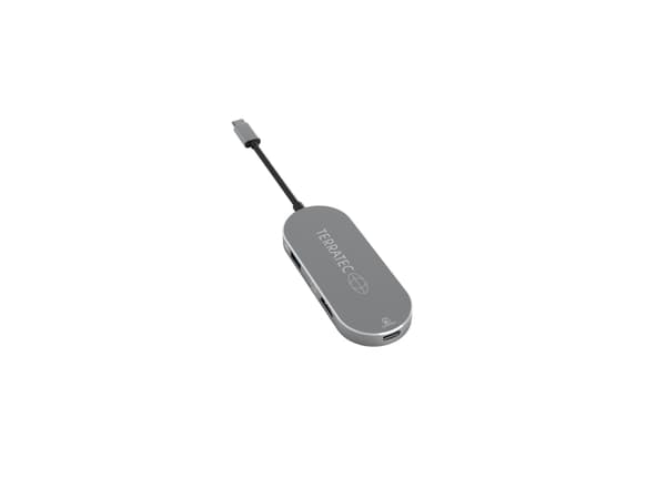 Terratec Connect c5, USB 3.2 Gen 1 (3.1 Gen 1) Type-C, Silver, HDMI, USB 3.2 Gen 1 (3.1 Gen 1) Type-A, Gjuten aluminium, Kina, USB