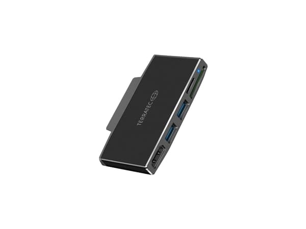 Terratec CONNECT Go1, Svart, MMC, MicroSD (TransFlash), SD, 5 Gbit/s, 4K Ultra HD, 3840 x 2160 pixlar, Gjuten aluminium
