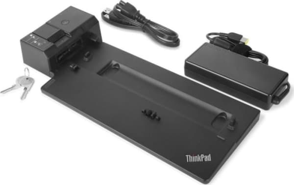 Lenovo 40AJ0135EU laptop-dokkingstasjon og portreplikator Dokking Sort