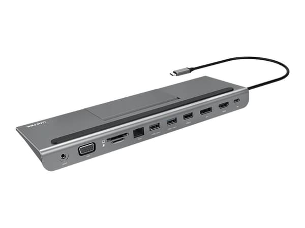 Unitek uHUB 11+ - Telakointiasema - USB-C - VGA, HDMI, DP - GigE
