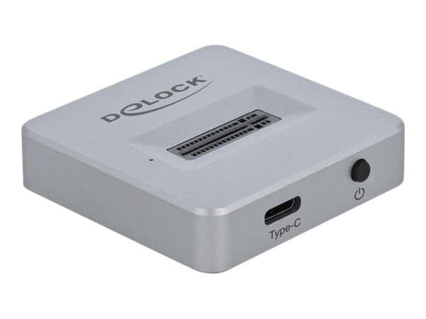Delock M.2 Docking Station - Grensesnittsadapter - M.2 NVMe Card - USB 3.2 (Gen 2) - sølv