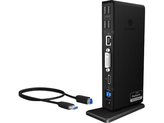 ICY BOX IB-DK2241AC - Dockningsstation - USB - DVI, HDMI - 1GbE