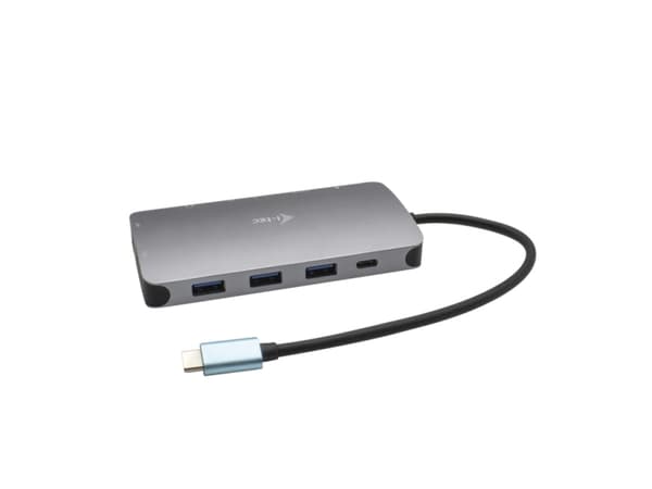 i-Tec USB-C Metal Nano Dock HDMI/VGA with LAN + Power Delivery 100 W - Telakointiasema - USB-C / Thunderbolt 3 - VGA, HDMI - GigE