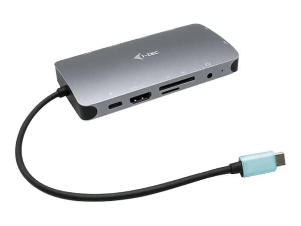 i-Tec USB-C Metal Nano Dock HDMI/VGA with LAN + Power Delivery 100 W - Telakointiasema - USB-C / Thunderbolt 3 - VGA, HDMI - GigE